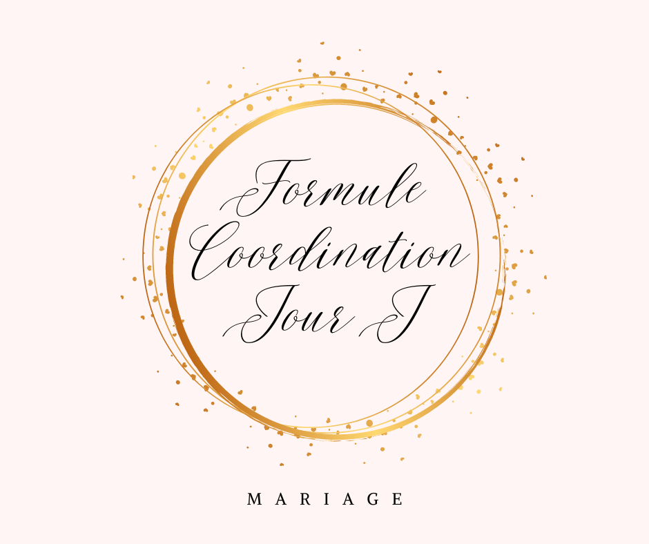 Wedding planner: formule coordination jour J